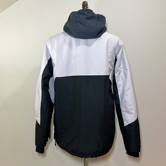 Mens Liquid GOLDEN JKT Pullover Snowboarding Coat Skiing Black/Charcoal Size M - Picture 7 of 16